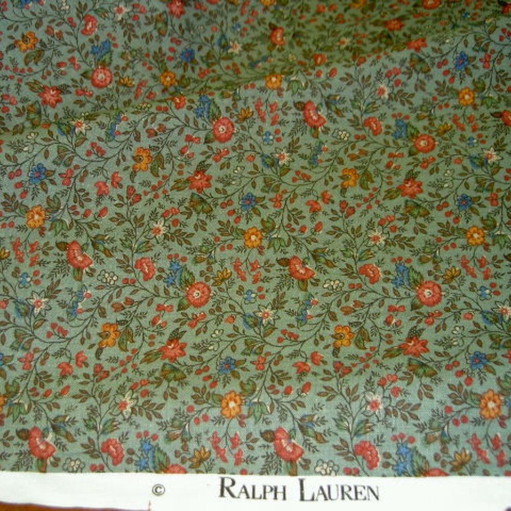Vintage Folia Ralph Lauren Bridewell Green Textile - Picture 4 of 4